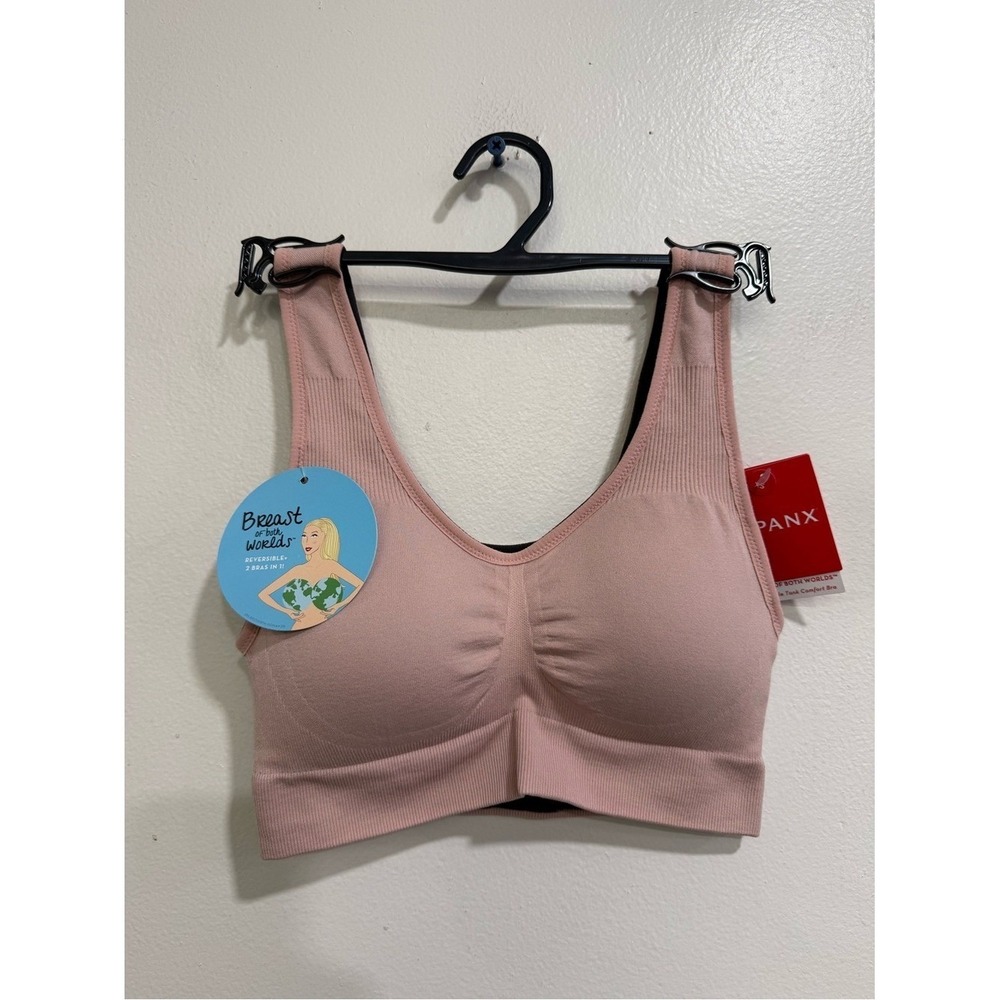NWT Spanx pink breast of both worlds reversible wireless comfort bra Sz XS